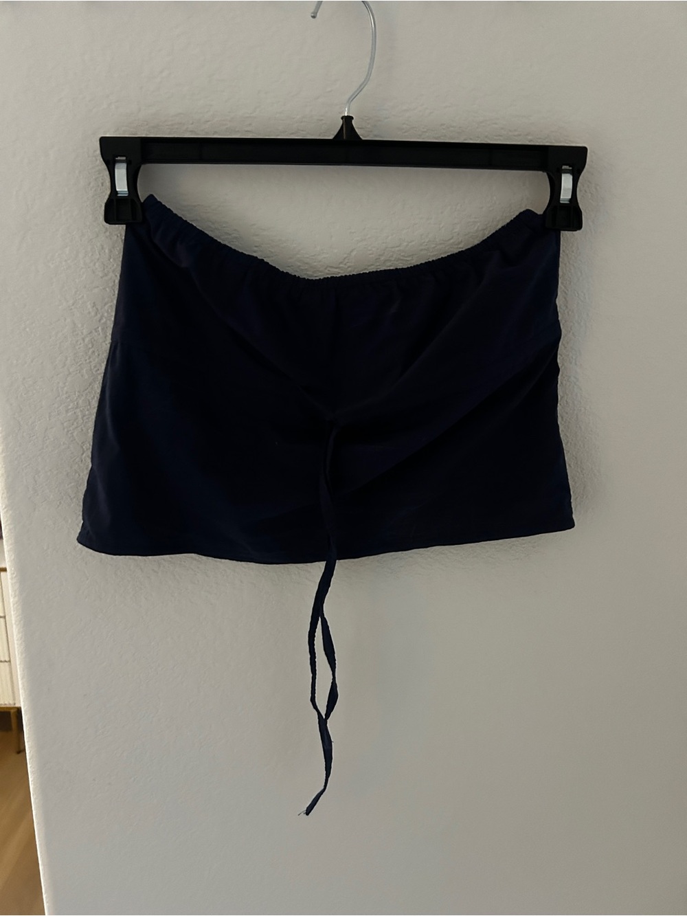 Navy Drawstring tupe top/mini skirt